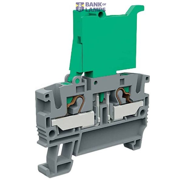 Insert terminal with fuse holder, 1st level, 4 mm², gray. image 1