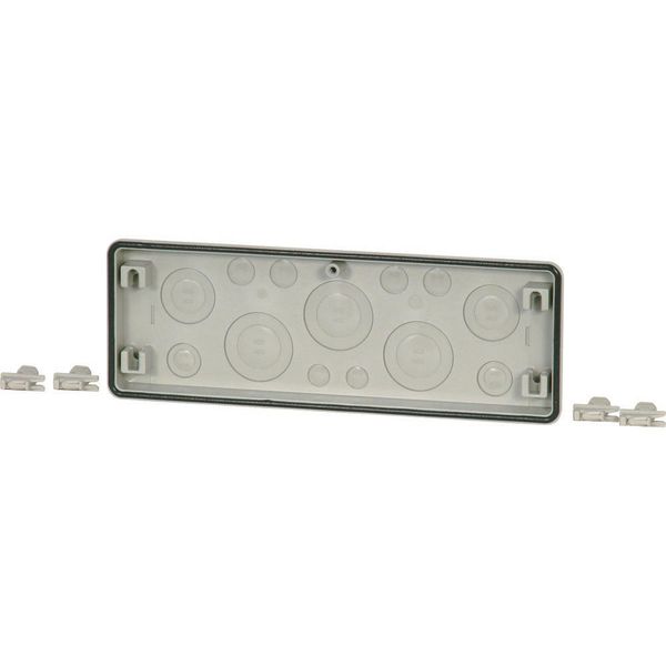 FL4-5 Flange, knockout 2x M16, 4x M20, 2x M25/16, 2x M40/25, 3x M50/32, HxWxD=116x329x23mm image 2