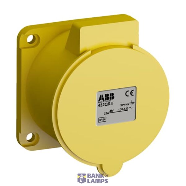 432QR4 Panel mounted socket image 1