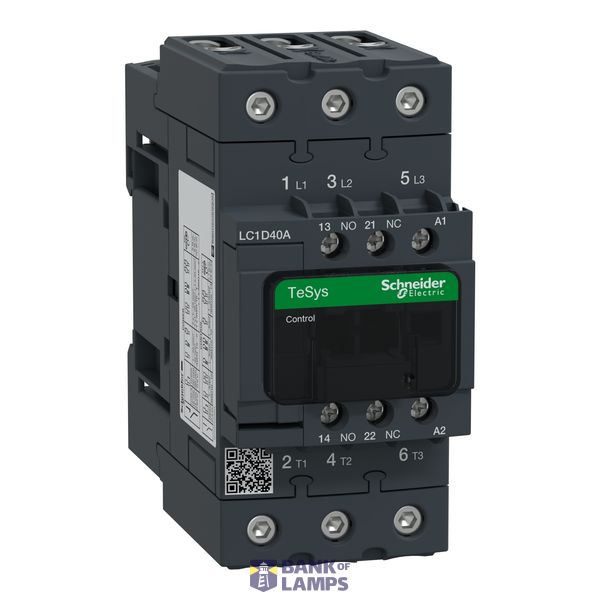 3P EVLK CONTACTOR 40A 18,5KW AC3 208VAC image 1