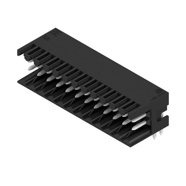 PCB plug-in connector, male header, open side, THT solder connection, 3.50 mm, Number of poles: 24, 90°, Solder pin length (l): 3.5 mm, tinned, black, Box image 2