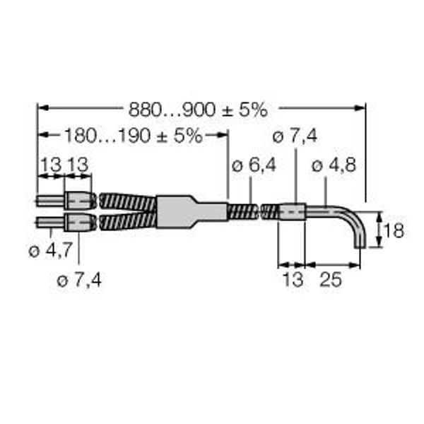 Glass Fiber Bifurcated Fiber   BA23S image 1