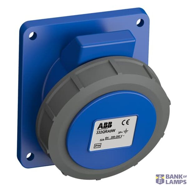 332QRA9W Panel mounted socket image 1