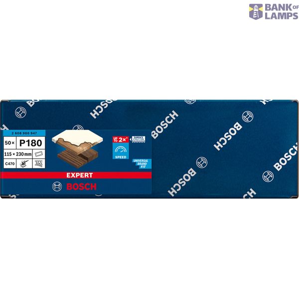 EXPERT C47 Sandpaper with 14 holes for Orbital Sanders 115 x 23 mm, G 18 5-pc image 1