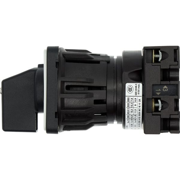 T0-1-8310/EZ Step switches, T0, 20 A, centre mounting, 1 contact unit(s), Contacts: 2, 45 °, maintained, With 0 (Off) position, 0-2, Design number 8310 image 2