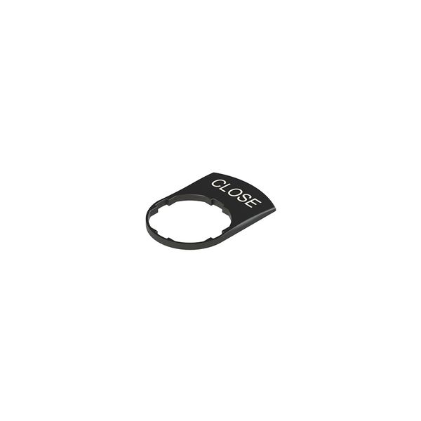 Black label with marking for laser engraving image 1