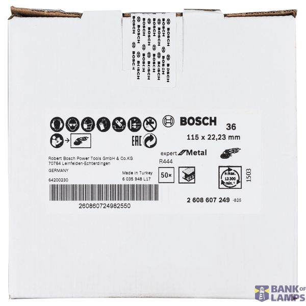Fibre sanding disc R444, Expert for Metal D= 115 mm; K= 36 image 2