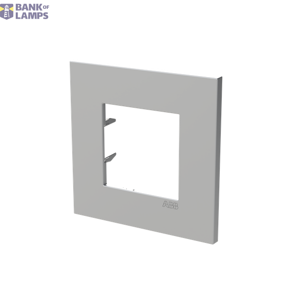 Frame 1-gang - ABB logo - Silver image 2