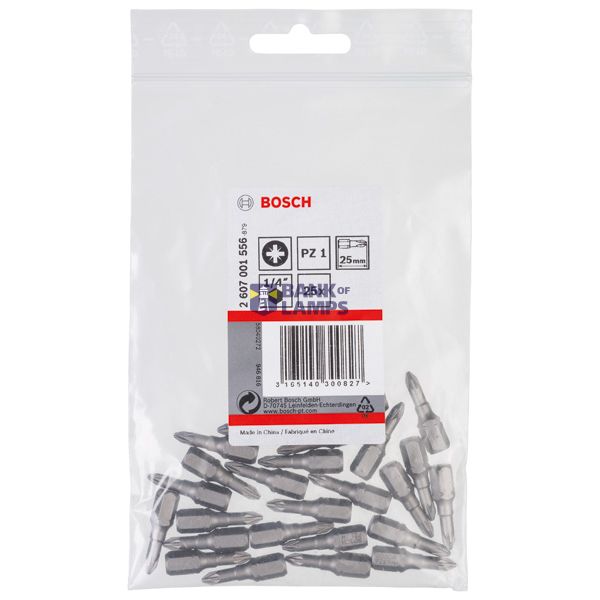 Screwdriver bit Extra Hard PZ 1, 25 mm 25 pcs. image 2
