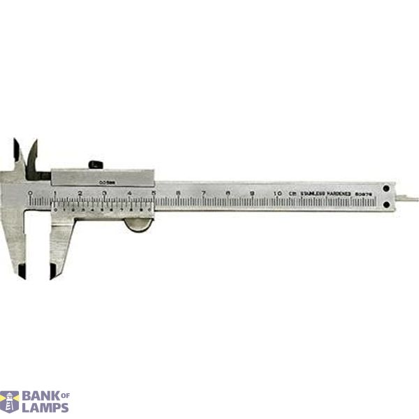 Caliper 100mm with screw, stainless steel FORMAT image 1