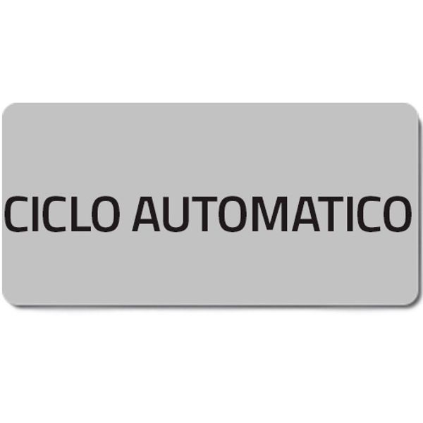Adhesive label "CICLO AUTOMATICO" image 1