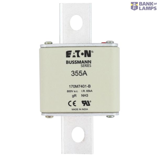 FUSE 355A 800V AC gR SIZE3 BOLTED TAG DI image 5