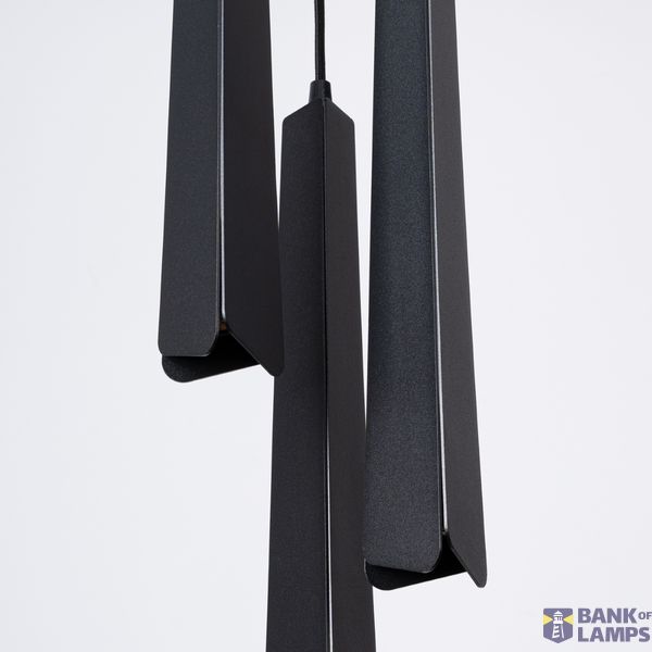 Pendant lamp PRYSM 3P black image 3