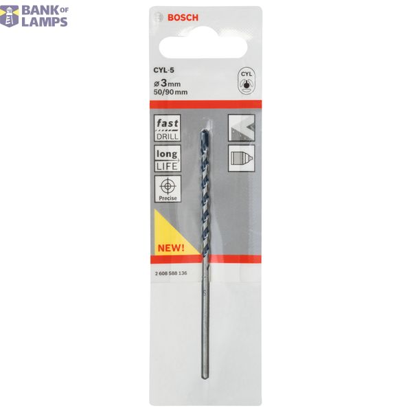 Concrete drill bit CYL-5 3 x 50 x 90 mm image 2