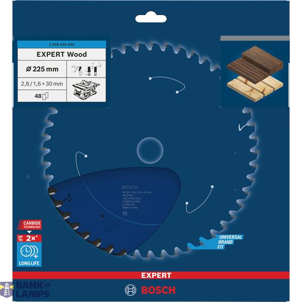 Circular saw blade Expert for Wood 225 x 30 x 2,6 mm, 48 image 2