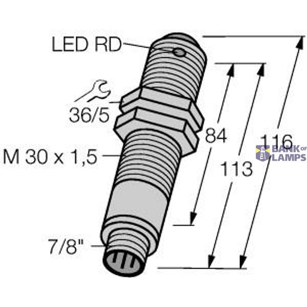 Photoelectric Sensor Opposed Mode Sensor (Emitter)   SMA30PELQDC image 1