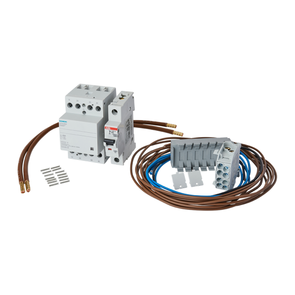 WP63Ö set, contactor 63A4pol., sealing cap, LS6A1pol., including wiring (WP63Ö-Set) image 1