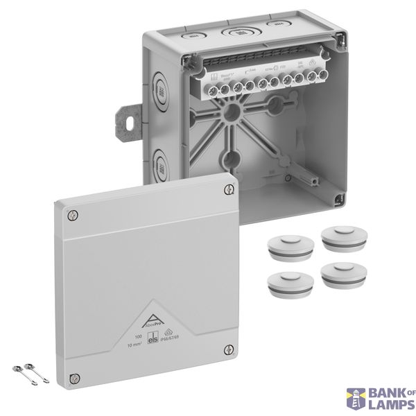 Junction box, Type of protection IP66/IP67/IP69, max. 10², IK09, Protection class II, Ui 690V AC, Ui 690V DC, DLG, DNV, VDE, Halogen free image 1
