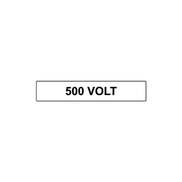 Vinyl label, 68x12mm, (500V) image 1