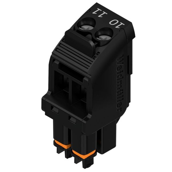 PCB plug-in connector, female plug, 5.00 mm, Number of poles: 2, 90°, Clamping yoke connection, printed 10 / 11; cod. 02, Box image 1