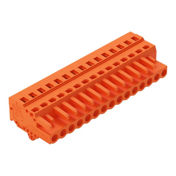 1-conductor female connector CAGE CLAMP® 2.5 mm² orange image 1