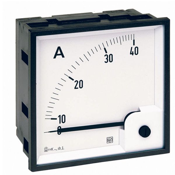 RQ48E - Ammeter AC (thermal-magnetic) - Dimension: 48x48mm - Connection: by CT - Current: 1000/5A - Scale: 0÷In image 1