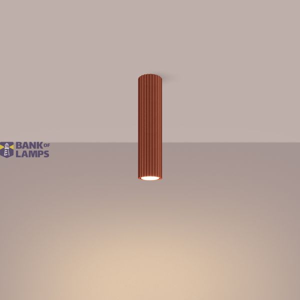 CEILING SPOT CARBON SPOT LAMP IN RED OCHER COLOUR ON GU10 image 7