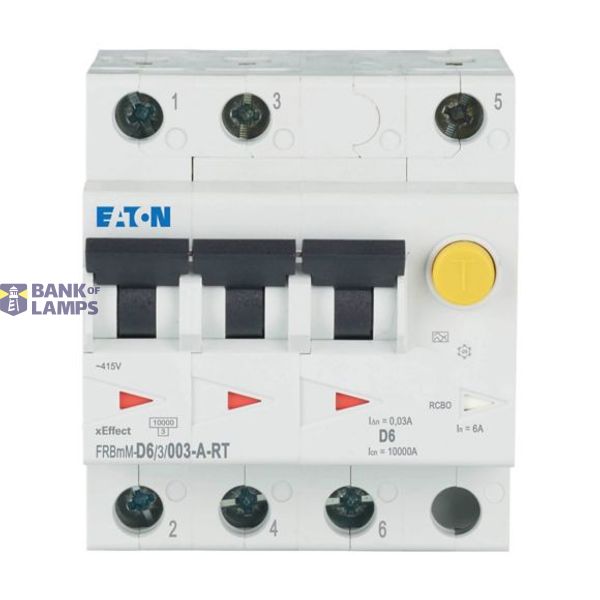 FRBMM-D6/3/003-A-RT Eaton Moeller series xEffect - FRBm6/M RCBO - residual-current circuit breaker with overcurrent protection image 1
