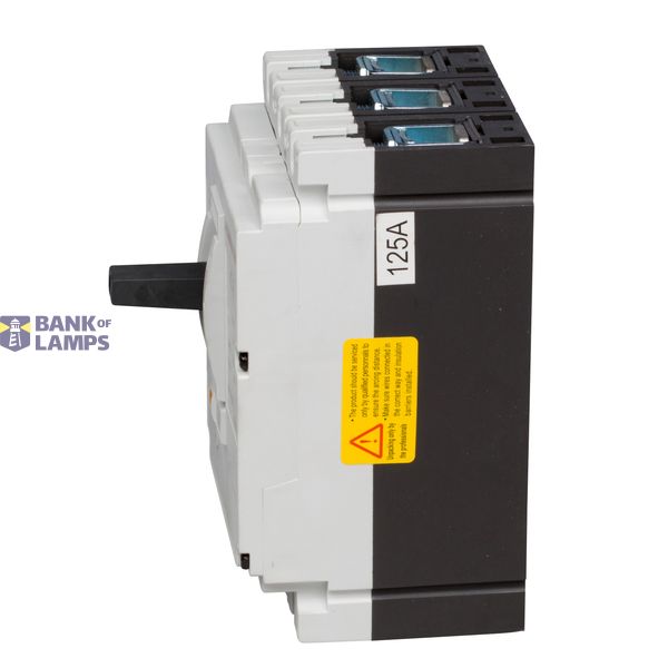 Moulded Case Circuit Breaker Type A, 3-pole, 36kA, 125A BT image 2