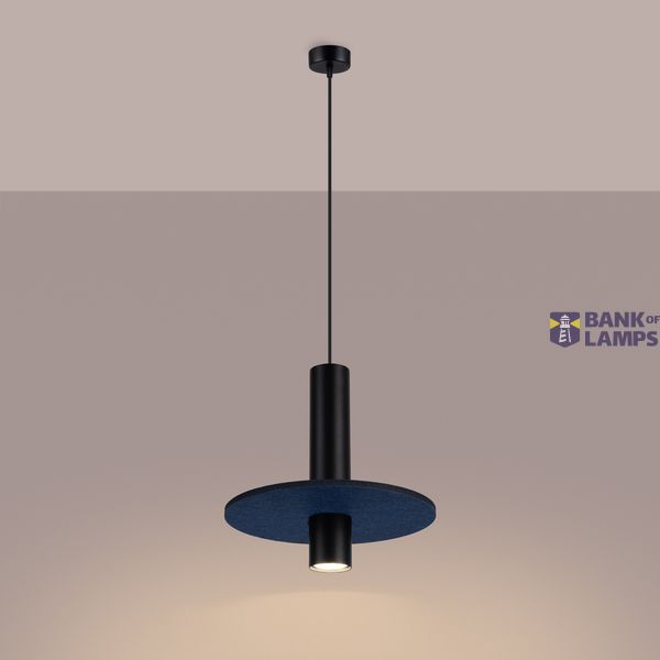 Pendant lamp PELTA 1 black/navy image 10