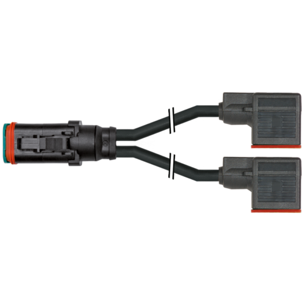 Valve plug MDCY06-4s / 2x valve plug A-18mm Xtreme PUR 2x0.75 bk  5,0m image 1