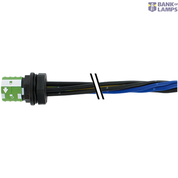 MQ15 female recept. front 600V AC type 3 PE-X-wires 6x2.5 UL 1.5m image 1