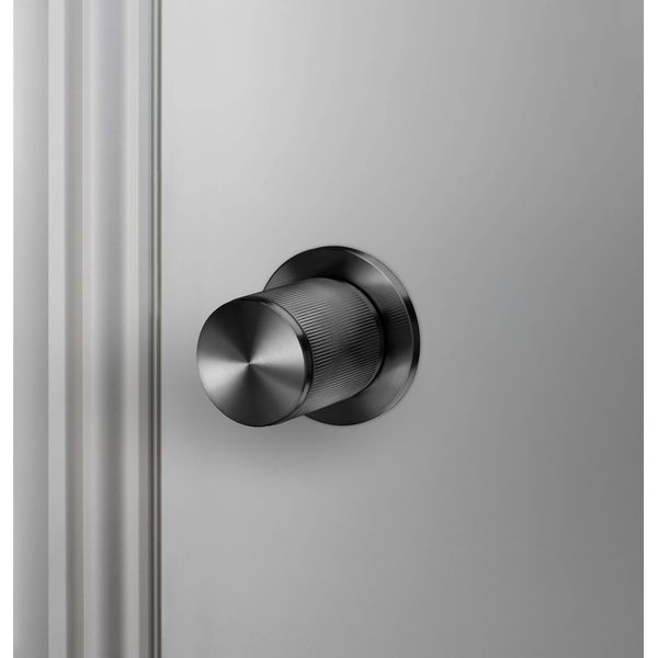 DOOR KNOB / LINEAR / GUN METAL image 1