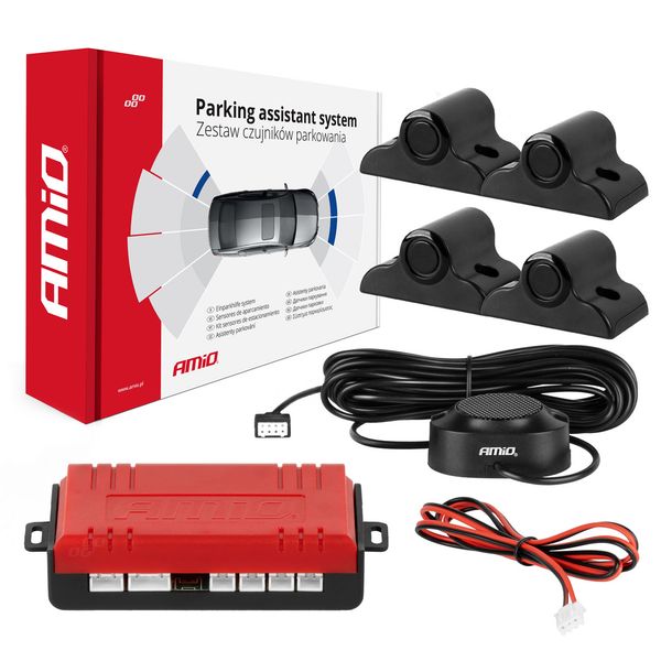 Parking sensor 4 Buzzer black TRUCK 19mm image 1