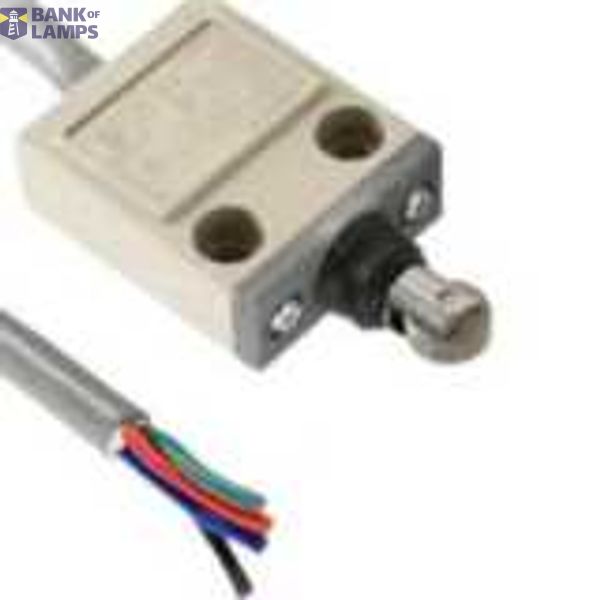 Compact enclosed limit switch, sealed roller plunger, 0.1 A 125 VAC, 0 D4CN4532H image 3