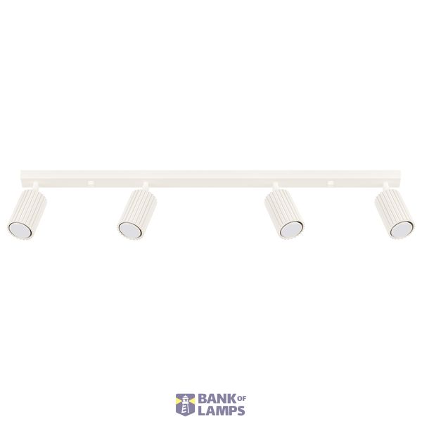 CEILING STRIP WITH ELEGANT BEIGE SPOTLIGHTS 4XGU10 CARBON SERIES image 3