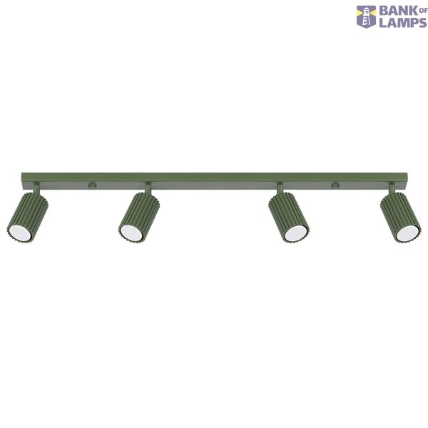 CEILING STRIP WITH GROOVED GREEN REFLECTORS 4XGU10 CARBON FAMILY image 2