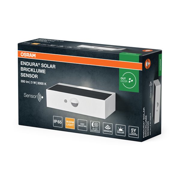 ENDURA SOLAR BRICKLUME SEN WT OSRAM image 2