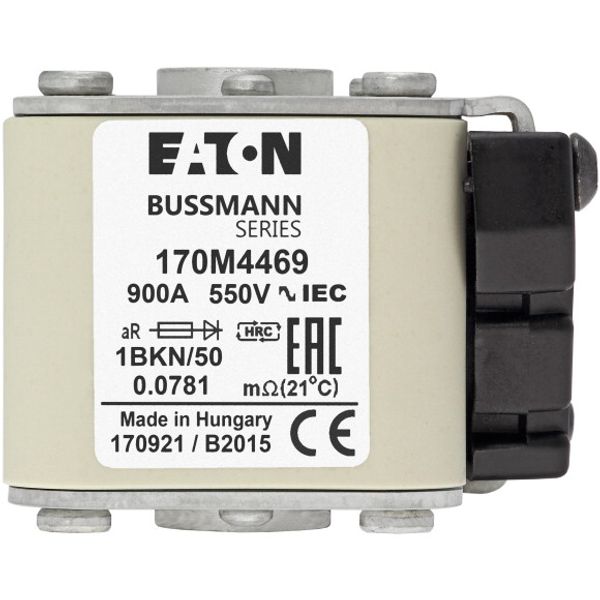 Fuse-link, high speed, 160 A, AC 1250 V, size 1, 51 x 69 x 74 mm, aR, IEC, UL, single indicator image 1