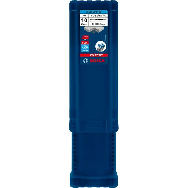 EXPERT SDS plus-7X Hammer Drill Bit 10 x 200 x 265 mm, 30-pc image 1