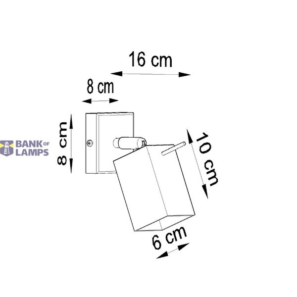 WALL LAMP MERIDA WHITE GU10 1X40W IP20 image 6