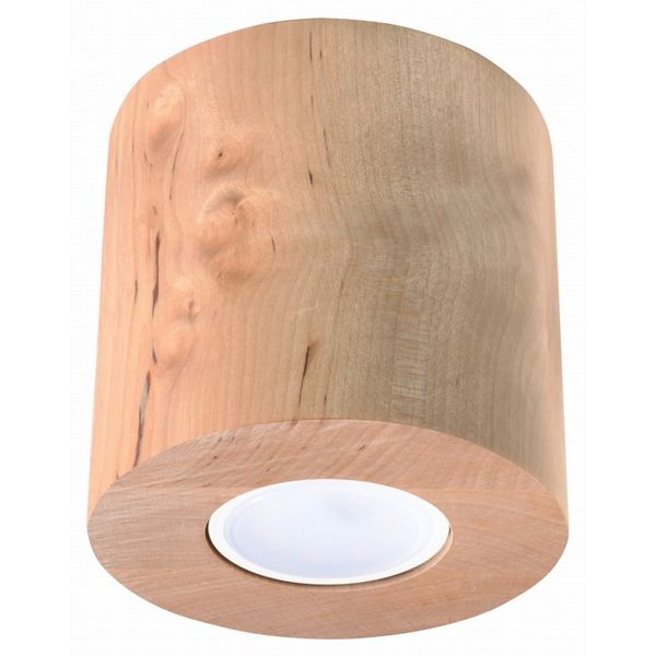 SPOT ORBIS NATURAL WOOD GU10 1X40W IP20 image 1