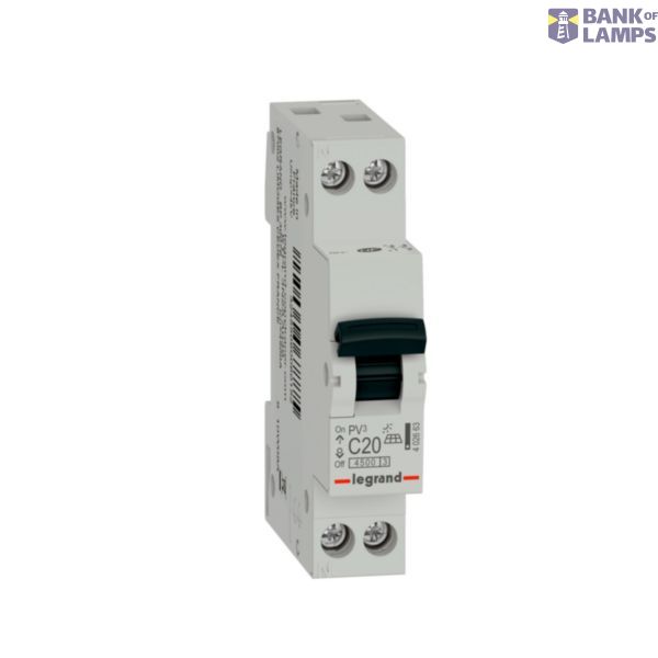 PV3 MCB 1PN L C20 4500A  1MOD image 1