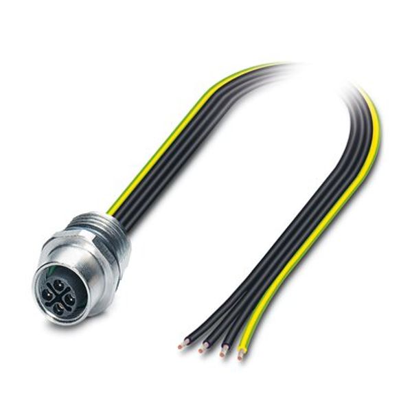 SACC-E-M12FSS-4CON-M16/0,5 PE - Device connector front mounting image 2