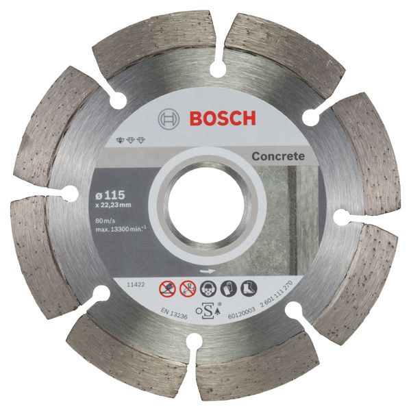Standard for Concrete diamond cutting disc 115 x 22,23 x 1,6 x 10 mm image 2