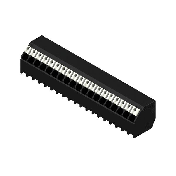 Printed circuit board terminals, 3.50 mm, Number of poles: 19, 135°, Solder pin length (l): 1.5 mm, black, PUSH IN with actuator, Clamping range, max. : 1.5 mm², Tube image 3