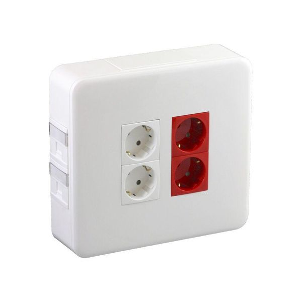 WHITE SURF MNT WORKST W/2RJ+2SO R+2SO W SKO image 1