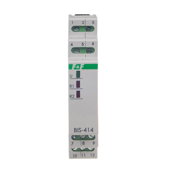 DIN rail bistable sequential relay with inrush relay 160A/20ms; BIS-414-LED image 2