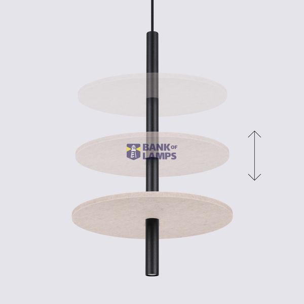 Pendant lamp FELTRO 1 black/beige image 7