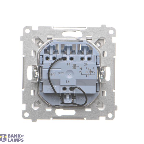 "Bell" push button with LED indicator light, (module), 10AX, quick connection, anthracite, metalic image 2
